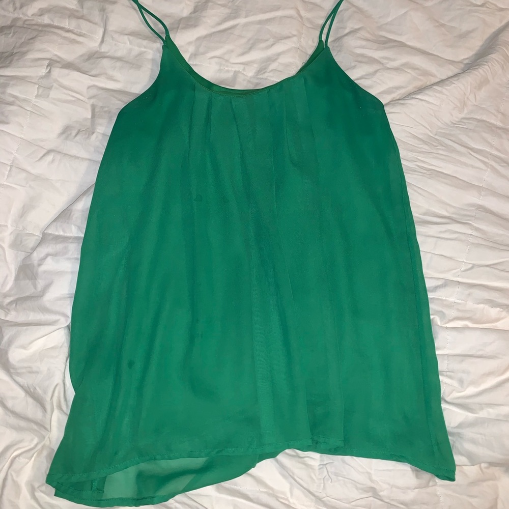 Green tank top